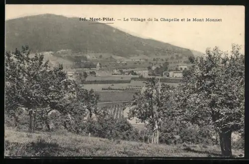AK Mont-Pilat, Le Village de la Chapelle et le Mont Monnet