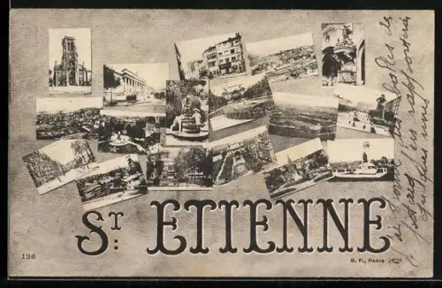 AK Saint-Étienne, Collection de vues multiples de la ville