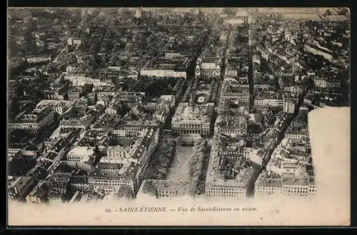 AK Saint-Étienne, Vue de Saint-Étienne en avion