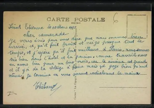 AK Saint-Étienne, Vue de Saint-Étienne en avion