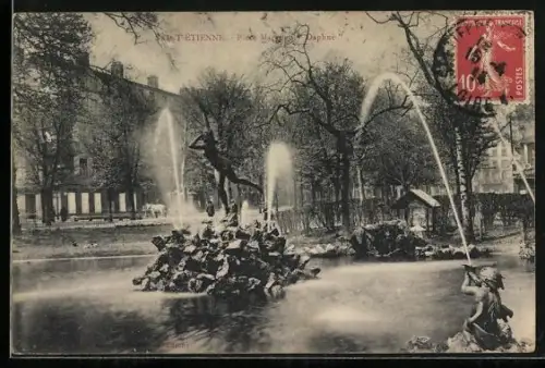 AK Saint-Étienne, Bassin et jets d`eau du parc Mise au Tombeau de Daphné