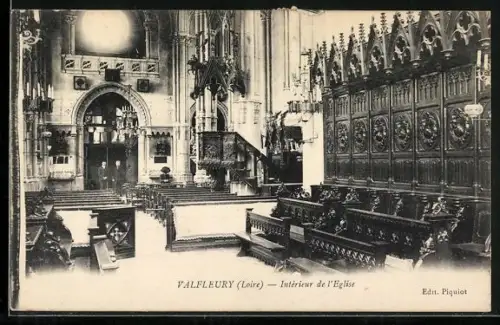 AK Valfleury /Loire, Intérieur de l`Église