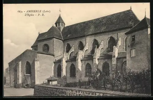 AK Ambierle /Loire, L`Église