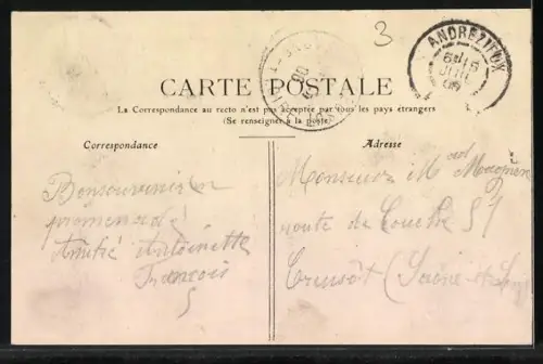 AK Andrézieux, Vue sur la Loire