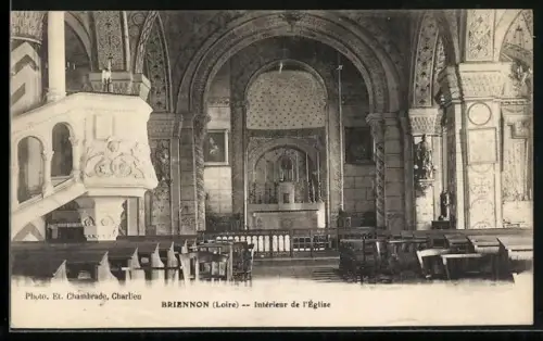 AK Briennon /Loire, Intérieur de l`église