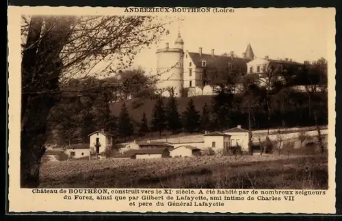 AK Andrézieux-Bouthéon /Loire, Château de Bouthéon, construit vers le XIe siècle