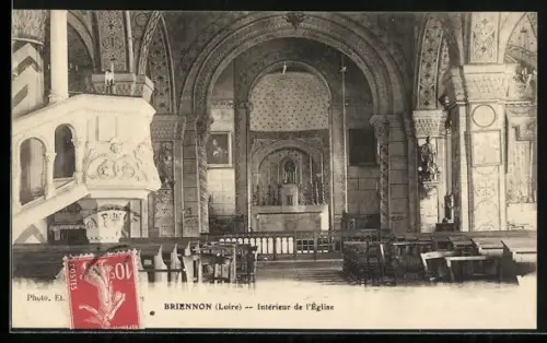 AK Briennon /Loire, Intérieur de l`Église