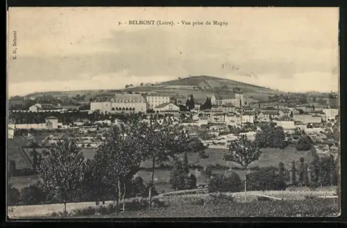 AK Belmont /Loire, Vue prise de Magny