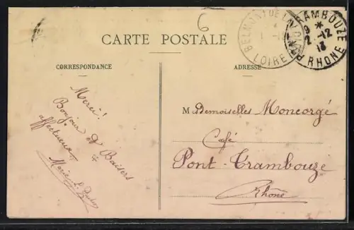 AK Belmont /Loire, Vue prise de Magny