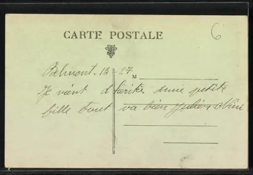 AK Belmont, Vue générale du village et des collines environnantes