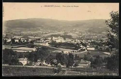 AK Belmont /Loire, Vue prise de Biesse