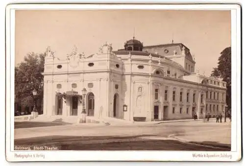 Fotografie Würthle & Spinnhirn, Salzburg, Ansicht Salzburg, Stadt-Theater, prächtiges historisches Gebäude