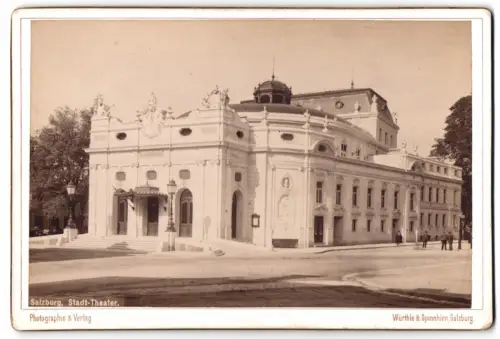 Fotografie Würthle & Spinnhirn, Salzburg, Ansicht Salzburg, Stadt-Theater, prächtiges historisches Gebäude