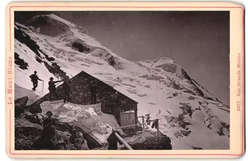 Fotografie Diezel & Langer, Wien, Favoritenstrasse 54, Ansicht Chamonix-Mont-Blanc, Bergsteiger am Grand Mulets