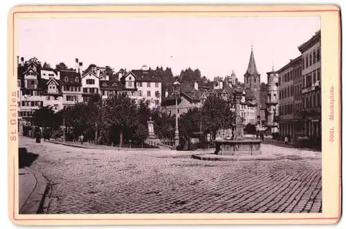 Fotografie Diezel & Langer, Wien, Favoritenstrasse 54, Ansicht St. Gallen, Marktplatz, Stadtansicht