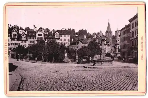 Fotografie Diezel & Langer, Wien, Favoritenstrasse 54, Ansicht St. Gallen, Marktplatz, Stadtansicht