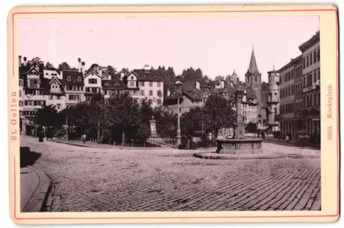 Fotografie Diezel & Langer, Wien, Favoritenstrasse 54, Ansicht St. Gallen, Marktplatz, Stadtansicht