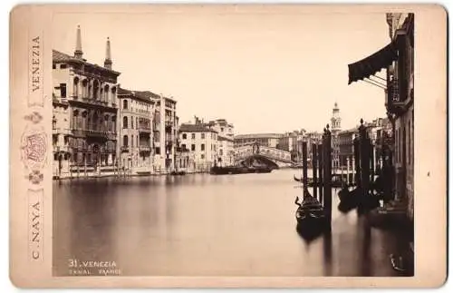 Fotografie C. Naya, Venedig, Piazza S. Marco, Ansicht Venedig, Canal Grande