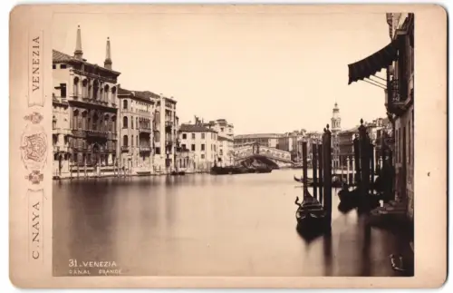 Fotografie C. Naya, Venedig, Piazza S. Marco, Ansicht Venedig, Canal Grande