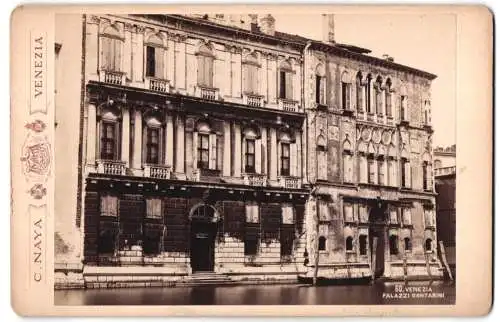 Fotografie C. Naya, Venedig, Piazza S. Marco, Ansicht Venedig, Palazzi Contarini