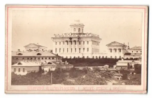 Fotografie unbekannter Fotograf, Ansicht Moskau, Blick nach dem Paschkow Haus