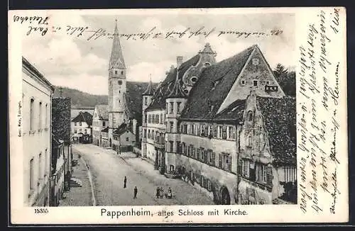 AK Pappenheim / Bayern, Altes Schloss, Kirche