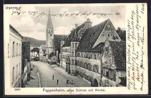 AK Pappenheim / Bayern, Altes Schloss, Kirche