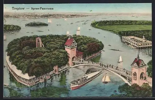 AK Treptow, Spree-Panorama