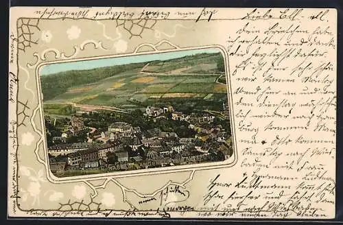 AK Langenschwalbach, Ortsansicht aus der Vogelschau