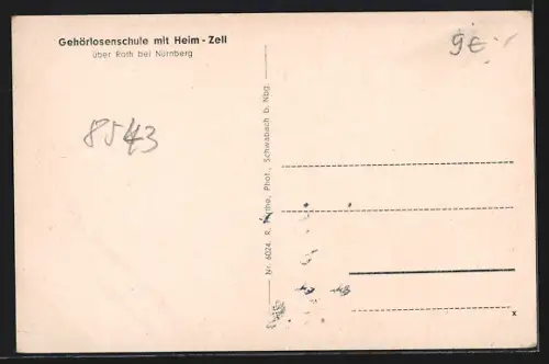 AK Zell / Roth, Gehörlosenschule mit Heim