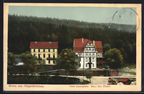 AK Heigenbrücken, Hotel Löwengrube, Bes. Jos. Pfister