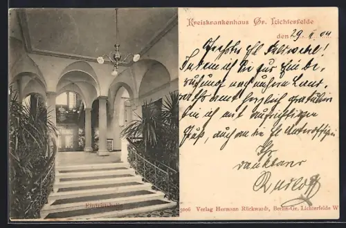 AK Berlin-Gross-Lichterfelde, Kreiskrankenhaus, Eingangshalle