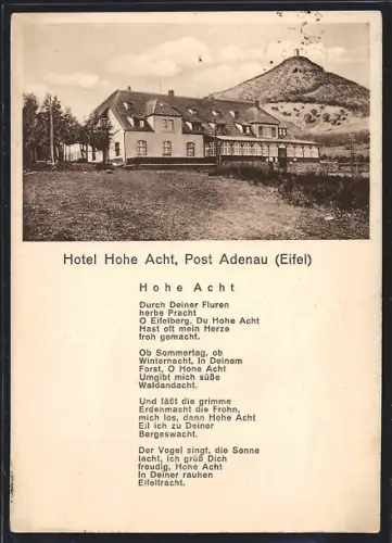 AK Adenau /Eifel, Hotel Hohe Acht Anton Thelen