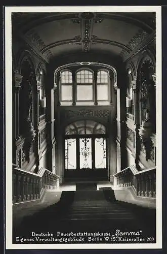 AK Berlin-Wilmersdorf, Deutsche Feuerbestattungskasse Flamma, Eigenes Verwaltungsgebäude, Kaiserallee 209
