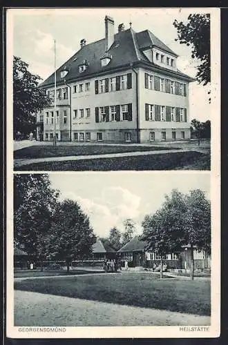 AK Georgensgmünd, Heilstätte, Garten