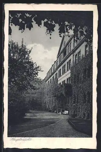AK Berlin-Wedding, Hauptansicht des Lazarus-Kranken-und Diakonissenhauses in der Bernauer Strasse 115/118