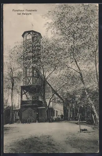 AK Belgern, Gasthaus Forsthaus Puschwitz