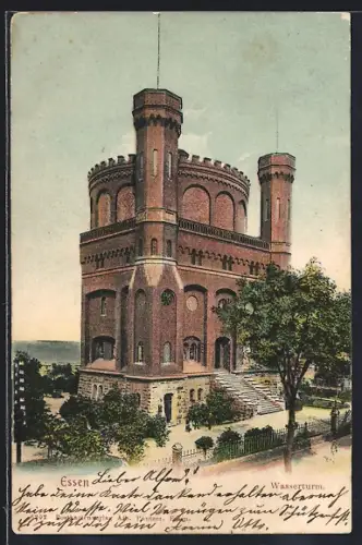 AK Essen / Ruhr, Wasserturm