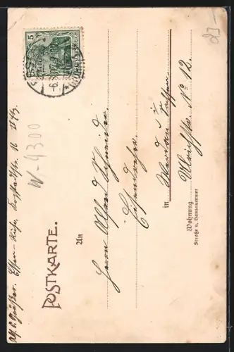 AK Essen / Ruhr, Wasserturm