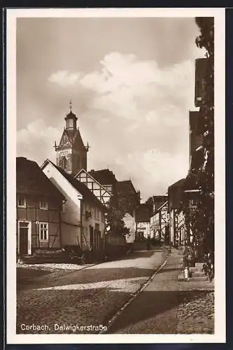 AK Corbach, Partie in der Dalwigkerstrasse