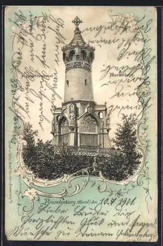 AK Brandenburg / Havel, Kriegerdenkmal, Marienberg