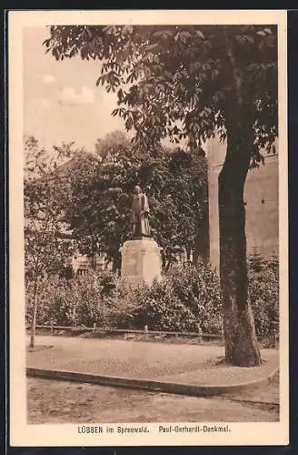AK Lübben im Spreewald, Paul-Gerhardt-Denkmal