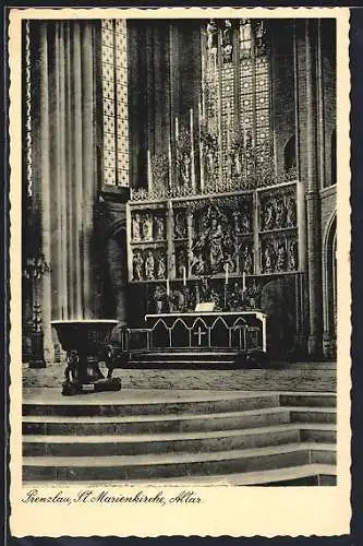 AK Prenzlau, St. Marienkirche, Altar