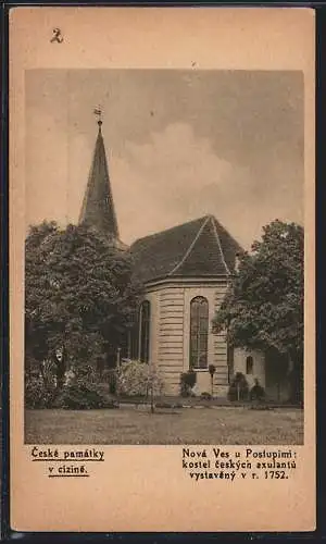 AK Berlin-Rixdorf, Partie an der Kirche