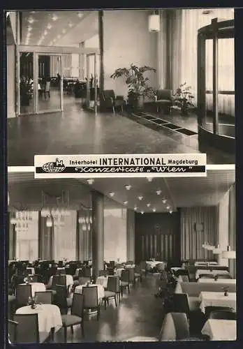 AK Magdeburg, Interholtel International, Konzertcafe Wien, Innenansichten