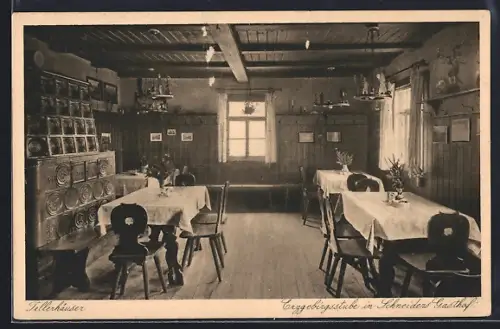 AK Tellerhäuser, Erzgebirgsstube in Schneiders Gasthof