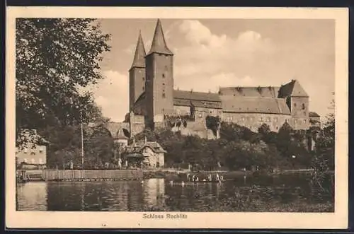 AK Rochlitz, Schloss mit Teich