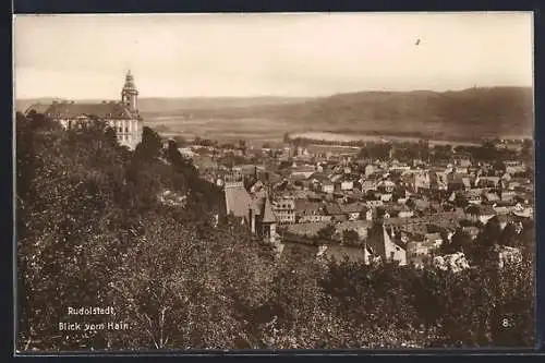 AK Rudolstadt, Blick vom Hain