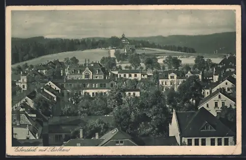 AK Eibenstock, Ortsansicht mit Bielhaus