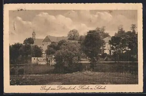 AK Dittersbach / Burkersdorf, Kirche und Schule